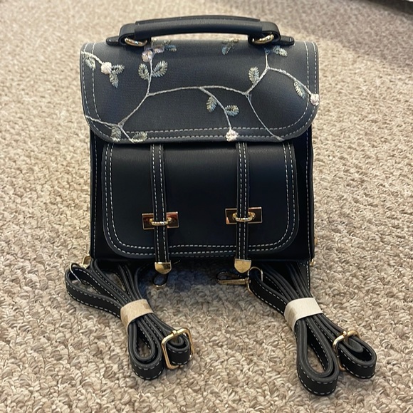 Olives Bags Nwot Olives Vegan Leather Backpack Poshmark